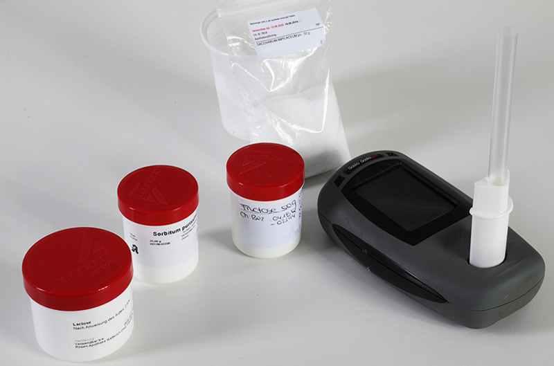 Utensilien f&uuml;r Atemtest