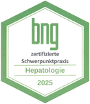 Siegel Schwerpunktpraxis f&uuml;r Hepatologie 2025